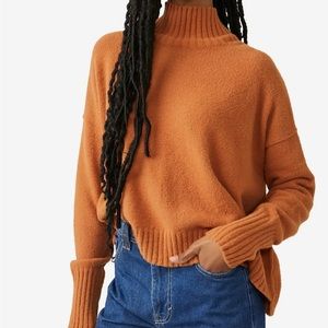 Free People Vancouver Mock Neck Sweater